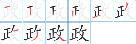 政字五行|政字康熙字典笔画